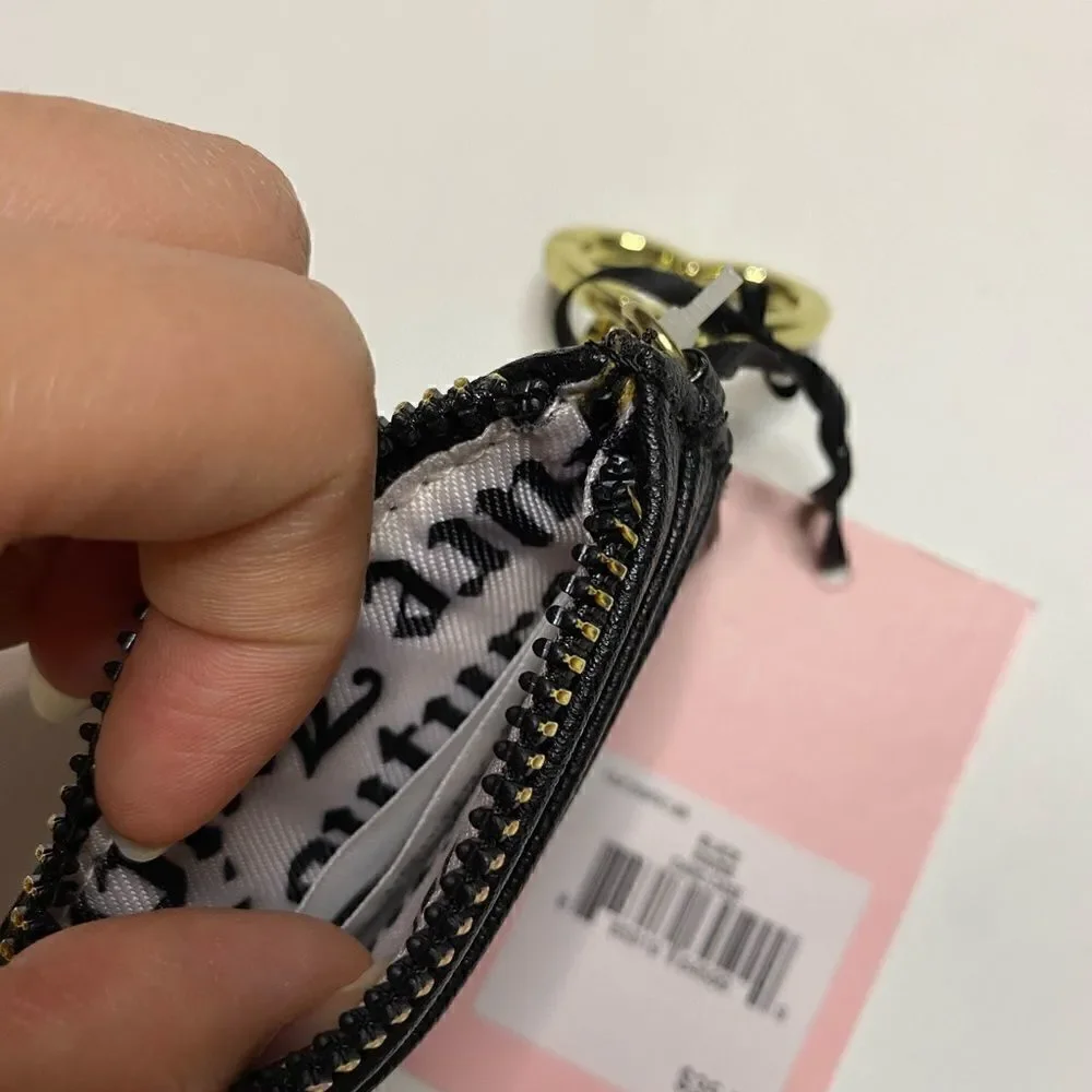 NWT Juicy Couture black sage wallet / card holder‎